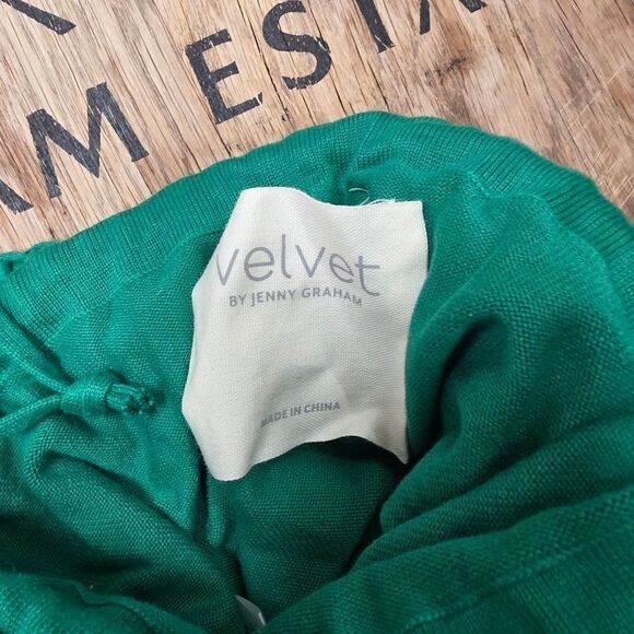 Velvet By Jenny Graham Green Crochet Knit Mini Bag - Picture 3 of 10